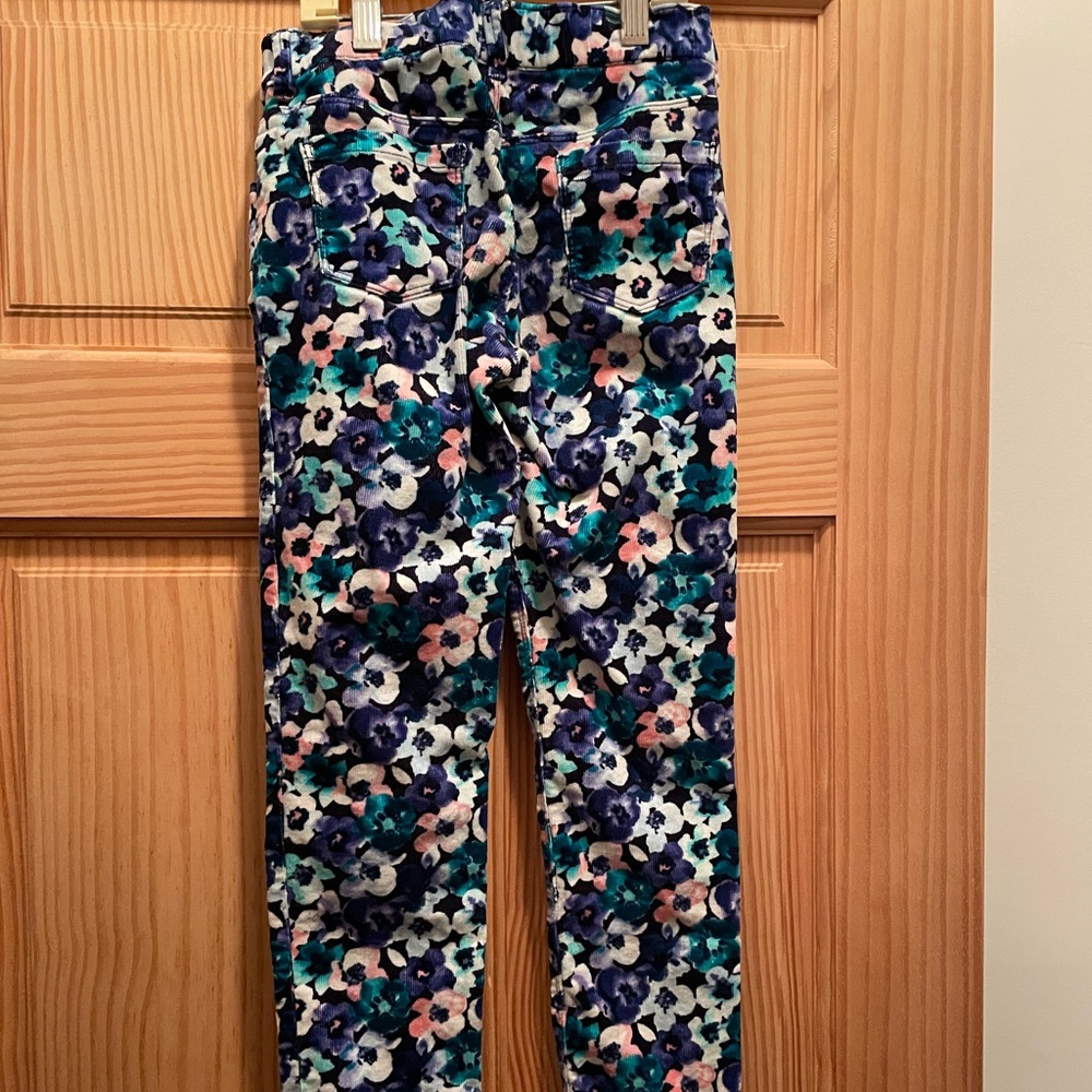 Gymboree corduroy floral pants